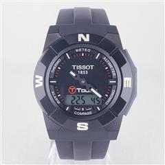 TISSOT Gent's Watch T-Touch 41mm Digital/Analog Black Titanium T001520A